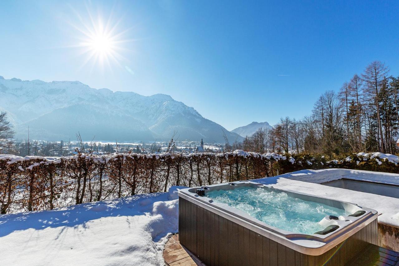 Luxus Ferienhaus Salzburg Chalet Mit Pool, Sauna, Whirlpool, Kamin Grossgmain Zewnętrze zdjęcie